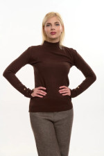 FIBES ΓΥΝΑΙΚΕΙΑ ΜΠΛΟΥΖΑ ΠΛΕΚΤΗ ΜΟΝΟΧΡΩΜΗ ΛΟΥΠΕΤΟ ΜΕ ΚΟΥΜΠΙΑ ΚΑΦΕ 03-7304 FIBES ΓΥΝΑΙΚΕΙΑ ΜΠΛΟΥΖΑ ΠΛΕΚΤΗ ΜΟΝΟΧΡΩΜΗ ΛΟΥΠΕΤΟ ΜΕ ΚΟΥΜΠΙΑ ΚΑΦΕ 03-7304