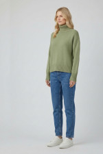 FIBES ΓΥΝΑΙΚΕΙΟ ΠΛΕΚΤΟ ΖΙΒΑΓΚΟ ΜΟΝΟΧΡΩΜΟ ΜΕ ΡΙΜΠ ΜΕΝΤΑ 03-7319