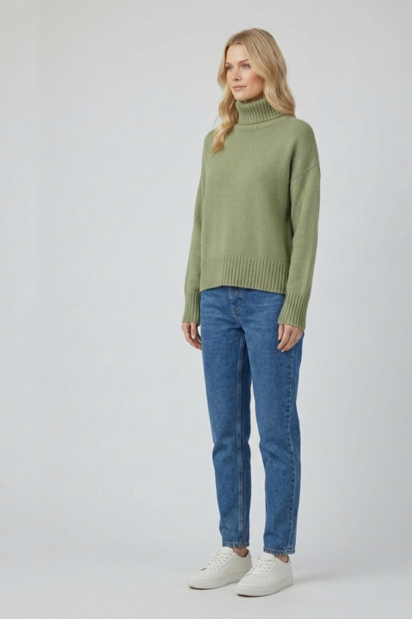 FIBES ΓΥΝΑΙΚΕΙΟ ΠΛΕΚΤΟ ΖΙΒΑΓΚΟ ΜΟΝΟΧΡΩΜΟ ΜΕ ΡΙΜΠ ΜΕΝΤΑ 03-7319