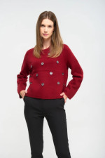 FIBES ΓΥΝΑΙΚΕΙΟ ΚΟΝΤΟ ΠΛΕΚΤΟ ΜΕ ΔΙΑΚΟΣΜΗΤΙΚΑ ΜΠΟΡΝΤΟ 03-7305