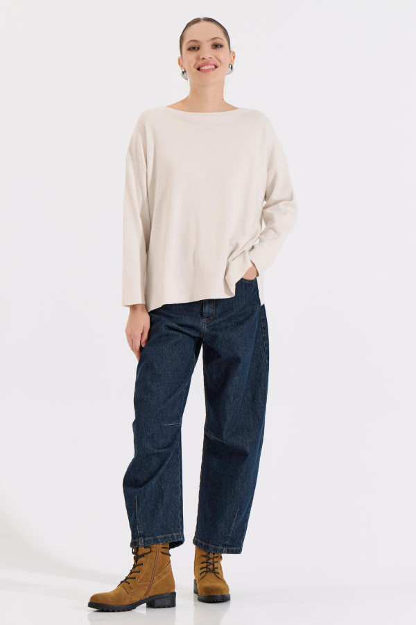 BILL COST ΓΥΝΑΙΚΕΙΑ ΠΛΕΚΤΗ ΜΠΛΟΥΖΑ ΜΟΝΟΧΡΩΜΗ LOOSE FIT ΒΑΝΙΛΙΑ 20-131359-0 BILL COST ΓΥΝΑΙΚΕΙΑ ΠΛΕΚΤΗ ΜΠΛΟΥΖΑ ΜΟΝΟΧΡΩΜΗ LOOSE FIT ΒΑΝΙΛΙΑ 20-131359-0