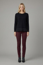 DERPOULI ΓΥΝΑΙΚΕΙΑ ΜΠΛΟΥΖΑ ΣΕ ΛΕΠΤΗ ΠΛΕΞΗ ΜΕ ΣΤΡΑΣ ΜΑΥΡΗ  1.10.39257