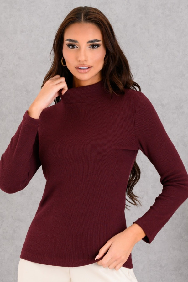 DERPOULI ΓΥΝΑΙΚΕΙΑ ΜΠΛΟΥΖΑ ΛΟΥΠΕΤΟ ΣΕ ΛΕΠΤΗ ΠΛΕΞΗ ΜΟΝΟΧΡΩΜΟ ΜΠΟΡΝΤΟ 1.10.27473 DERPOULI ΓΥΝΑΙΚΕΙΑ ΜΠΛΟΥΖΑ ΛΟΥΠΕΤΟ ΣΕ ΛΕΠΤΗ ΠΛΕΞΗ ΜΟΝΟΧΡΩΜΟ ΜΠΟΡΝΤΟ 1.10.27473