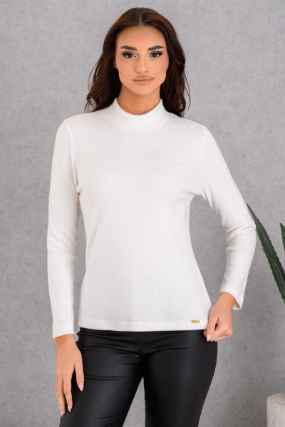 DERPOULI ΓΥΝΑΙΚΕΙΑ ΜΠΛΟΥΖΑ ΛΟΥΠΕΤΟ ΣΕ ΛΕΠΤΗ ΠΛΕΞΗ ΜΟΝΟΧΡΩΜΟ ΕΚΡΟΥ 1.10.27473