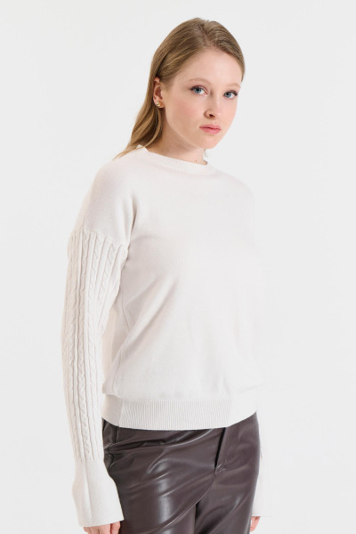 BILL COST ΓΥΝΑΙΚΕΙΟ ΠΛΕΚΤΟ ΠΟΥΛΟΒΕΡ ΜΕ ΠΛΕΞΟΥΔΕΣ ΕΚΡΟΥ 20-131386-0