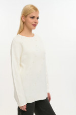 FIBES ΓΥΝΑΙΚΕΙΑ ΠΛΕΚΤΗ ΜΠΛΟΥΖΑ ΜΕ ΣΤΡΑΣ ΛΕΥΚΟ 03-7309 FIBES ΓΥΝΑΙΚΕΙΑ ΠΛΕΚΤΗ ΜΠΛΟΥΖΑ ΜΕ ΣΤΡΑΣ ΛΕΥΚΟ 03-7309