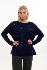 FIBES ΓΥΝΑΙΚΕΙΑ ΠΛΕΚΤΗ ΜΠΛΟΥΖΑ ΜΕ ΣΤΡΑΣ ΜΠΛΕ 03-7309 FIBES ΓΥΝΑΙΚΕΙΑ ΠΛΕΚΤΗ ΜΠΛΟΥΖΑ ΜΕ ΣΤΡΑΣ ΜΠΛΕ 03-7309