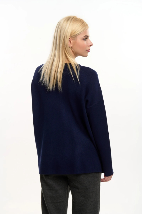 FIBES ΓΥΝΑΙΚΕΙΑ ΠΛΕΚΤΗ ΜΠΛΟΥΖΑ ΜΕ ΣΤΡΑΣ ΜΠΛΕ 03-7309 FIBES ΓΥΝΑΙΚΕΙΑ ΠΛΕΚΤΗ ΜΠΛΟΥΖΑ ΜΕ ΣΤΡΑΣ ΜΠΛΕ 03-7309