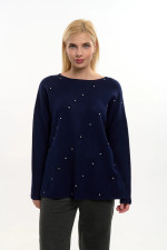 FIBES ΓΥΝΑΙΚΕΙΑ ΠΛΕΚΤΗ ΜΠΛΟΥΖΑ ΜΕ ΣΤΡΑΣ ΜΠΛΕ 03-7309 FIBES ΓΥΝΑΙΚΕΙΑ ΠΛΕΚΤΗ ΜΠΛΟΥΖΑ ΜΕ ΣΤΡΑΣ ΜΠΛΕ 03-7309