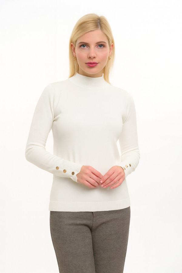 FIBES ΓΥΝΑΙΚΕΙΑ ΜΠΛΟΥΖΑ ΠΛΕΚΤΗ ΜΟΝΟΧΡΩΜΗ ΛΟΥΠΕΤΟ ΜΕ ΚΟΥΜΠΙΑ ΛΕΥΚΟ 03-7304 FIBES ΓΥΝΑΙΚΕΙΑ ΜΠΛΟΥΖΑ ΠΛΕΚΤΗ ΜΟΝΟΧΡΩΜΗ ΛΟΥΠΕΤΟ ΜΕ ΚΟΥΜΠΙΑ ΛΕΥΚΟ 03-7304