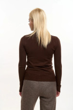 FIBES ΓΥΝΑΙΚΕΙΑ ΜΠΛΟΥΖΑ ΠΛΕΚΤΗ ΜΟΝΟΧΡΩΜΗ ΛΟΥΠΕΤΟ ΜΕ ΚΟΥΜΠΙΑ ΚΑΦΕ 03-7304 FIBES ΓΥΝΑΙΚΕΙΑ ΜΠΛΟΥΖΑ ΠΛΕΚΤΗ ΜΟΝΟΧΡΩΜΗ ΛΟΥΠΕΤΟ ΜΕ ΚΟΥΜΠΙΑ ΚΑΦΕ 03-7304