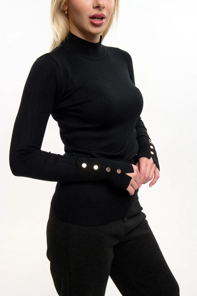 FIBES ΓΥΝΑΙΚΕΙΑ ΜΠΛΟΥΖΑ ΠΛΕΚΤΗ ΜΟΝΟΧΡΩΜΗ ΛΟΥΠΕΤΟ ΜΕ ΚΟΥΜΠΙΑ ΜΑΥΡΟ 03-7304 FIBES ΓΥΝΑΙΚΕΙΑ ΜΠΛΟΥΖΑ ΠΛΕΚΤΗ ΜΟΝΟΧΡΩΜΗ ΛΟΥΠΕΤΟ ΜΕ ΚΟΥΜΠΙΑ ΜΑΥΡΟ 03-7304