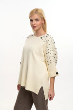 FIBES ΓΥΝΑΙΚΕΙΑ ΜΠΛΟΥΖΑ ΠΛΕΚΤΗ ΜΕ ΣΤΡΑΣ ΚΑΙ ΠΕΡΛΕΣ 3/4 ΜΑΝΙΚΙΑ ΕΚΡΟΥ 03-7307 FIBES ΓΥΝΑΙΚΕΙΑ ΜΠΛΟΥΖΑ ΠΛΕΚΤΗ ΜΕ ΣΤΡΑΣ ΚΑΙ ΠΕΡΛΕΣ 3/4 ΜΑΝΙΚΙΑ ΕΚΡΟΥ 03-7307