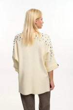 FIBES ΓΥΝΑΙΚΕΙΑ ΜΠΛΟΥΖΑ ΠΛΕΚΤΗ ΜΕ ΣΤΡΑΣ ΚΑΙ ΠΕΡΛΕΣ 3/4 ΜΑΝΙΚΙΑ ΕΚΡΟΥ 03-7307 FIBES ΓΥΝΑΙΚΕΙΑ ΜΠΛΟΥΖΑ ΠΛΕΚΤΗ ΜΕ ΣΤΡΑΣ ΚΑΙ ΠΕΡΛΕΣ 3/4 ΜΑΝΙΚΙΑ ΕΚΡΟΥ 03-7307