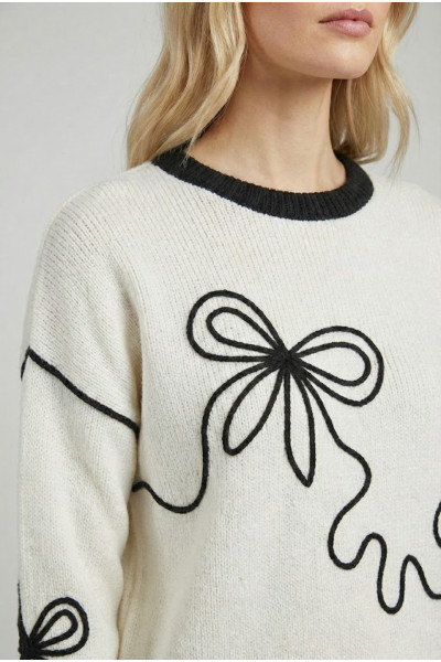 FIBES ΓΥΝΑΙΚΕΙΟ ΠΛΕΚΤΟ ΜΕ ΑΝΑΓΛΥΦΟ ΣΧΕΔΙΟ ΛΕΥΚΟ 03-7320