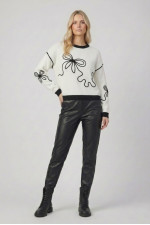 FIBES ΓΥΝΑΙΚΕΙΟ ΠΛΕΚΤΟ ΜΕ ΑΝΑΓΛΥΦΟ ΣΧΕΔΙΟ ΛΕΥΚΟ 03-7320