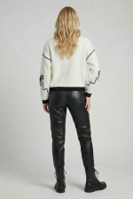 FIBES ΓΥΝΑΙΚΕΙΟ ΠΛΕΚΤΟ ΜΕ ΑΝΑΓΛΥΦΟ ΣΧΕΔΙΟ ΛΕΥΚΟ 03-7320