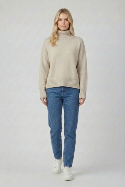 FIBES ΓΥΝΑΙΚΕΙΟ ΠΛΕΚΤΟ ΖΙΒΑΓΚΟ ΜΟΝΟΧΡΩΜΟ ΜΕ ΡΙΜΠ ΜΠΕΖ 03-7319