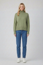 FIBES ΓΥΝΑΙΚΕΙΟ ΠΛΕΚΤΟ ΖΙΒΑΓΚΟ ΜΟΝΟΧΡΩΜΟ ΜΕ ΡΙΜΠ ΜΕΝΤΑ 03-7319