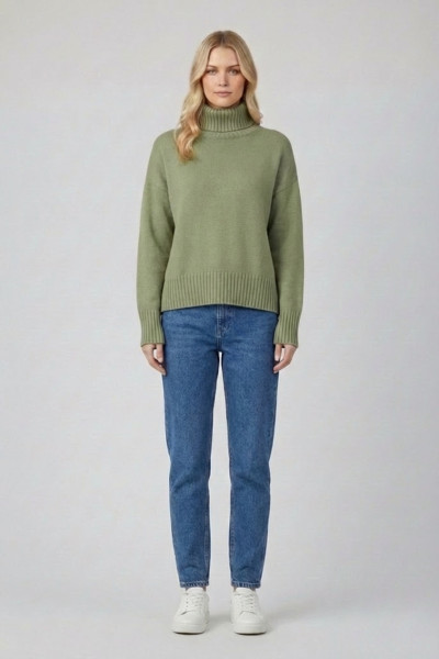 FIBES ΓΥΝΑΙΚΕΙΟ ΠΛΕΚΤΟ ΖΙΒΑΓΚΟ ΜΟΝΟΧΡΩΜΟ ΜΕ ΡΙΜΠ ΜΕΝΤΑ 03-7319