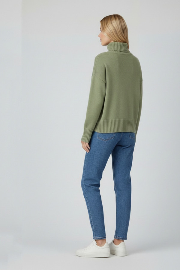 FIBES ΓΥΝΑΙΚΕΙΟ ΠΛΕΚΤΟ ΖΙΒΑΓΚΟ ΜΟΝΟΧΡΩΜΟ ΜΕ ΡΙΜΠ ΜΕΝΤΑ 03-7319