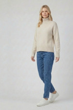 FIBES ΓΥΝΑΙΚΕΙΟ ΠΛΕΚΤΟ ΖΙΒΑΓΚΟ ΜΟΝΟΧΡΩΜΟ ΜΕ ΡΙΜΠ ΜΠΕΖ 03-7319