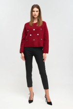 FIBES ΓΥΝΑΙΚΕΙΟ ΚΟΝΤΟ ΠΛΕΚΤΟ ΜΕ ΔΙΑΚΟΣΜΗΤΙΚΑ ΜΠΟΡΝΤΟ 03-7305