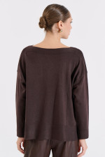 BILL COST ΓΥΝΑΙΚΕΙΑ ΠΛΕΚΤΗ ΜΠΛΟΥΖΑ ΜΟΝΟΧΡΩΜΗ LOOSE FIT ΚΑΦΕ 20-131359-0 BILL COST ΓΥΝΑΙΚΕΙΑ ΠΛΕΚΤΗ ΜΠΛΟΥΖΑ ΜΟΝΟΧΡΩΜΗ LOOSE FIT ΚΑΦΕ 20-131359-0