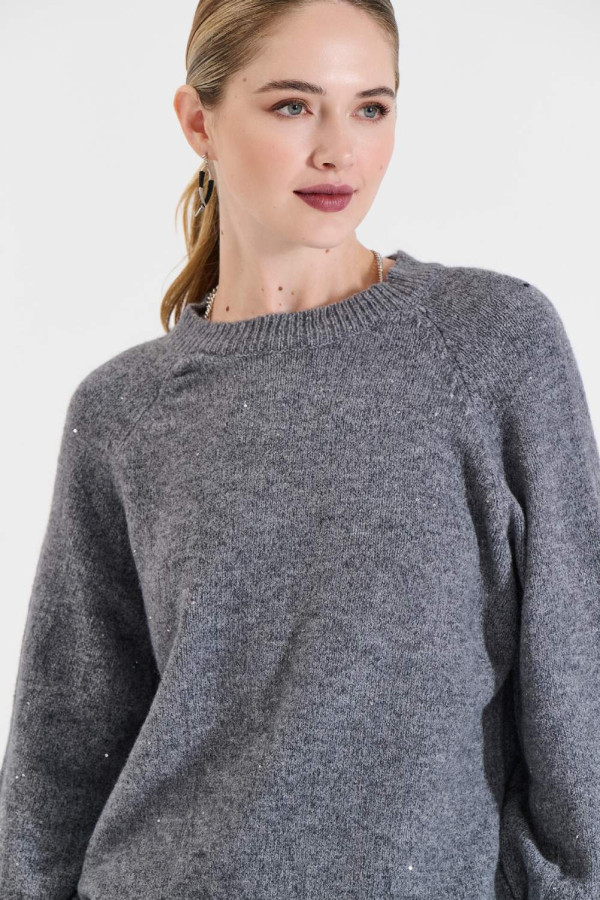 BILL COST ΓΥΝΑΙΚΕΙΑ ΜΠΛΟΥΖΑ  ΣΕ ΠΛΕΞΗ ΜΟΝΟΧΡΩΜΟ ΜΕ ΠΑΓΙΕΤΑ ΓΚΡΙ 20-131360-0 BILL COST ΓΥΝΑΙΚΕΙΑ ΜΠΛΟΥΖΑ  ΣΕ ΠΛΕΞΗ ΜΟΝΟΧΡΩΜΟ ΜΕ ΠΑΓΙΕΤΑ ΓΚΡΙ 20-131360-0