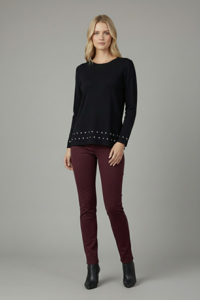 DERPOULI ΓΥΝΑΙΚΕΙΑ ΜΠΛΟΥΖΑ ΣΕ ΛΕΠΤΗ ΠΛΕΞΗ ΜΕ ΣΤΡΑΣ ΜΑΥΡΗ  1.10.39257