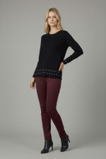 DERPOULI ΓΥΝΑΙΚΕΙΑ ΜΠΛΟΥΖΑ ΣΕ ΛΕΠΤΗ ΠΛΕΞΗ ΜΕ ΣΤΡΑΣ ΜΑΥΡΗ  1.10.39257