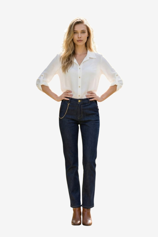 Γυναικείο λευκό πουκάμισο με πατ στα μανίκια – Derpouli - 1.12.39306 - 1.12.39306 Γυναικείο λευκό πουκάμισο με πατ στα μανίκια – Derpouli - 1.12.39306 - 1.12.39306