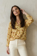 Γυναικείο πουκάμισο μπανανα εμπριμε μακρυμάνικο – Derpouli