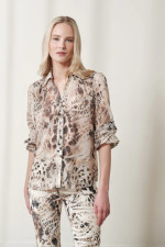 ENZZO ΓΥΝΑΙΚΕΙΟ ΠΟΥΚΑΜΙΣΟ ANIMAL PRINT ISABEL ΒΑΝΙΛΙΑ 251046