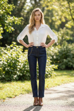 Γυναικείο λευκό πουκάμισο με πατ στα μανίκια – Derpouli - 1.12.39306 - 1.12.39306 Γυναικείο λευκό πουκάμισο με πατ στα μανίκια – Derpouli - 1.12.39306 - 1.12.39306