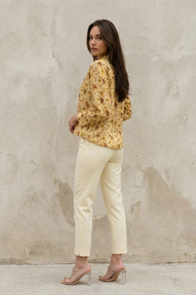 Γυναικείο πουκάμισο μπανανα εμπριμε μακρυμάνικο – Derpouli