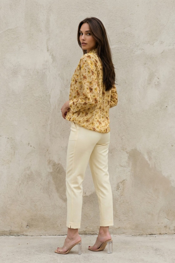 Γυναικείο πουκάμισο μπανανα εμπριμε μακρυμάνικο – Derpouli