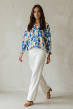 Γυναικείο πουκάμισο σιελ εμπριμε μακρυμάνικο – Derpouli