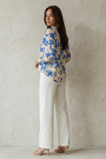 Γυναικείο πουκάμισο σιελ εμπριμε μακρυμάνικο – Derpouli