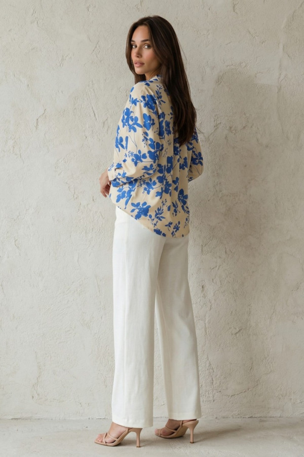 Γυναικείο πουκάμισο σιελ εμπριμε μακρυμάνικο – Derpouli