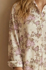 Γυναικείο πουκάμισο Derpouli ροζ φλοράλ με 3/4 μανίκια 1.10.39360 Γυναικείο πουκάμισο Derpouli ροζ φλοράλ με 3/4 μανίκια 1.10.39360