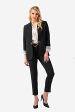 DERPOULI ΓΥΝΑΙΚΕΙΟ ΣΑΚΑΚΙ BLAZER ΜΕ ΑΛΥΣΙΔΑΚΙ ΜΑΥΡΟ 1.21.38653