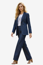 DERPOULI ΓΥΝΑΙΚΕΙΟ ΣΑΚΑΚΙ DENIM ΜΕ ΠΕΤΟ ΜΠΛΕ 1.21.39291