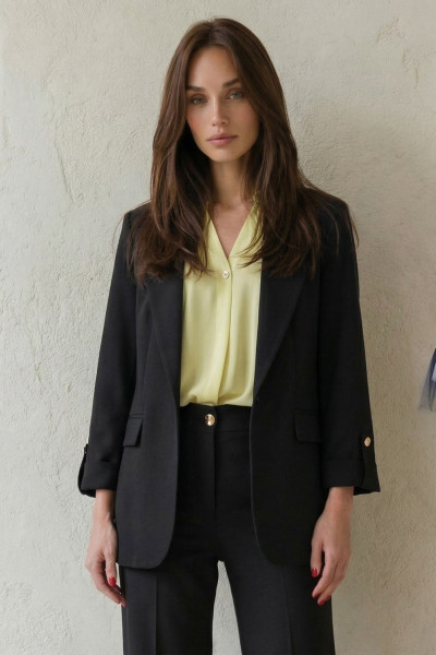 DERPOULI ΓΥΝΑΙΚΕΙΟ ΣΑΚΑΚΙ ΜΕ 3/4 ΜΑΝΙΚΙΑ ΜΑΥΡΟ 1.21.39311 DERPOULI ΓΥΝΑΙΚΕΙΟ ΣΑΚΑΚΙ ΜΕ 3/4 ΜΑΝΙΚΙΑ ΜΑΥΡΟ 1.21.39311