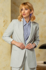 DERPOULI ΓΥΝΑΙΚΕΙΑ ΦΟΥΣΤΑ ΚΟΝΤΗ ΣΕ ΑΛΦΑ ΓΡΑΜΜΗ LIGHT GREY 1.19.38255