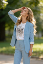 DERPOULI ΓΥΝΑΙΚΕΙΟ ΣΑΚΑΚΙ BLAZER ΣΙΕΛ 1.21.39296