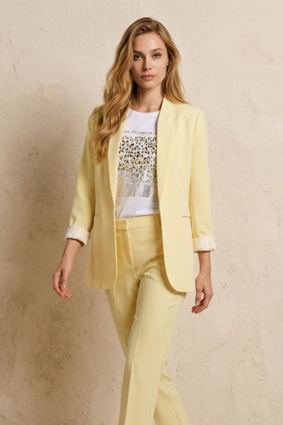 DERPOULI ΓΥΝΑΙΚΕΙΟ ΣΑΚΑΚΙ BLAZER ΜΠΑΝΑΝΑ 1.21.39296