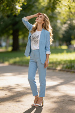 DERPOULI ΓΥΝΑΙΚΕΙΟ ΣΑΚΑΚΙ BLAZER ΣΙΕΛ 1.21.39296