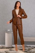DERPOULI ΓΥΝΑΙΚΕΙΟ ΣΕΤ ΔΕΡΜΑΤΙΝΗΣ ΣΑΚΑΚΙ ΜΕ ΠΑΝΤΕΛΟΝΙ TABAC BROWN 50714-50713 DERPOULI ΓΥΝΑΙΚΕΙΟ ΣΕΤ ΔΕΡΜΑΤΙΝΗΣ ΣΑΚΑΚΙ ΜΕ ΠΑΝΤΕΛΟΝΙ TABAC BROWN 50714-50713
