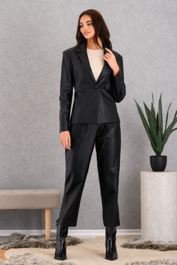 DERPOULI ΓΥΝΑΙΚΕΙΟ ΣΕΤ ΔΕΡΜΑΤΙΝΗΣ ΣΑΚΑΚΙ ΜΕ ΠΑΝΤΕΛΟΝΙ ΜΑΥΡΟ 50714-50713 DERPOULI ΓΥΝΑΙΚΕΙΟ ΣΕΤ ΔΕΡΜΑΤΙΝΗΣ ΣΑΚΑΚΙ ΜΕ ΠΑΝΤΕΛΟΝΙ ΜΑΥΡΟ 50714-50713